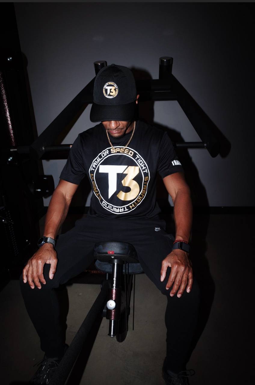 Coach James Taylor in the gym